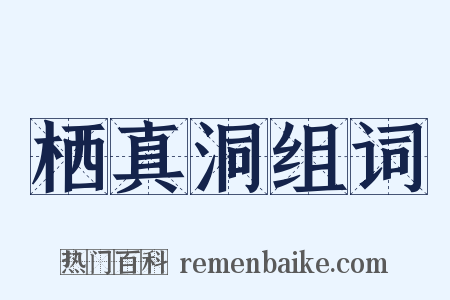 栖真洞组词是什么意思的图片